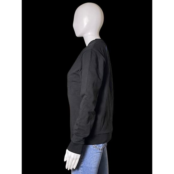 Marcelo Burlon Kids of Milan Blue Monster Bull Black Sweatshirt Youth Size 12 - Picture 3 of 9